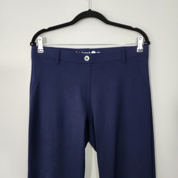 Betabrand Navy Blue Straight Leg Classic Dress Yoga Pants Size Large - Picture 4 of 10